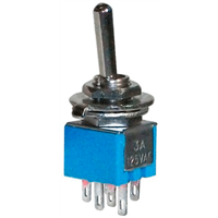 DPDT 3A, On-On SubMiniature Toggle Switch